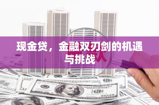 昭平现金贷，金融双刃剑的机遇与挑战
