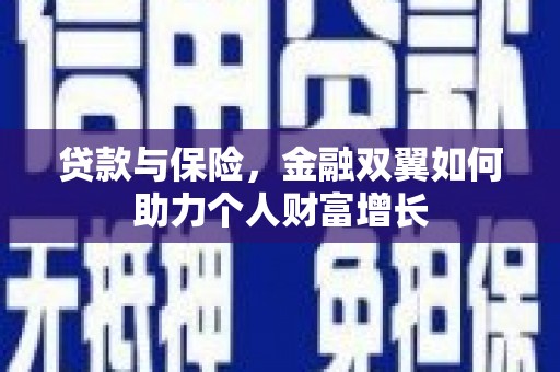 昭平贷款与保险，金融双翼如何助力个人财富增长