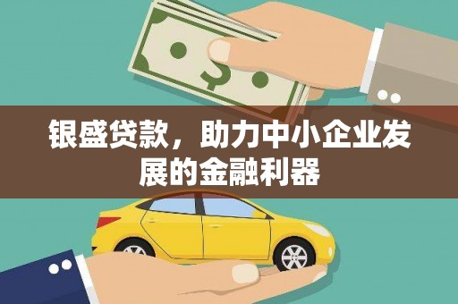 昭平银盛贷款，助力中小企业发展的金融利器