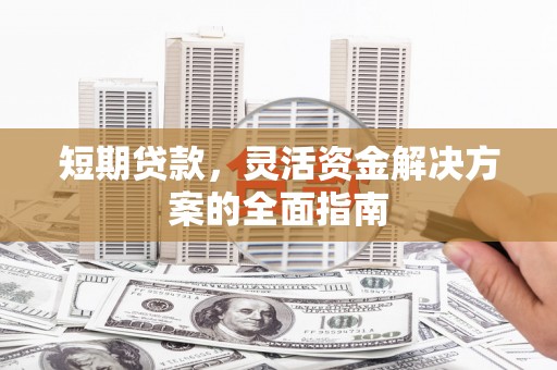 昭平短期贷款，灵活资金解决方案的全面指南