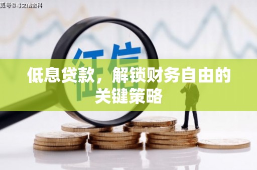 昭平低息贷款，解锁财务自由的关键策略
