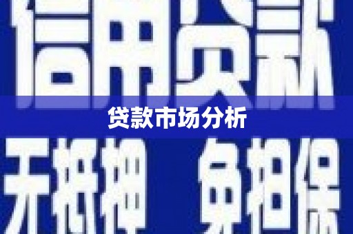 昭平贷款市场分析