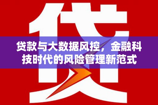 昭平贷款与大数据风控，金融科技时代的风险管理新范式