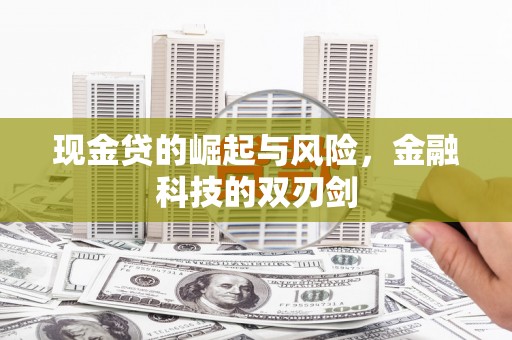 昭平现金贷的崛起与风险，金融科技的双刃剑