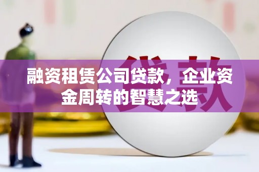 昭平融资租赁公司贷款，企业资金周转的智慧之选