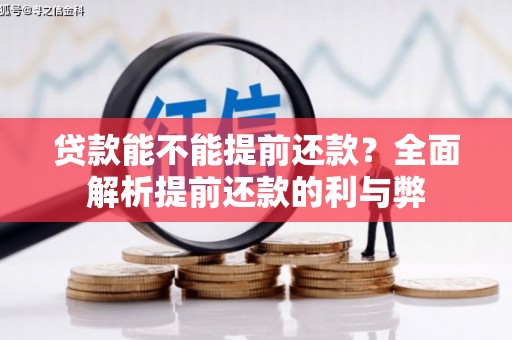 昭平贷款能不能提前还款？全面解析提前还款的利与弊