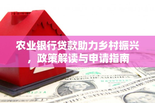 昭平农业银行贷款助力乡村振兴，政策解读与申请指南