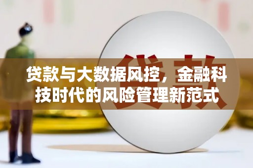 昭平贷款与大数据风控，金融科技时代的风险管理新范式