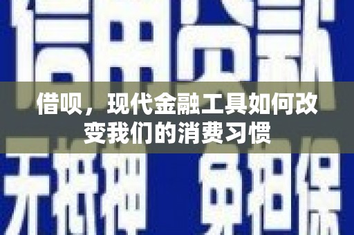 昭平借呗，现代金融工具如何改变我们的消费习惯