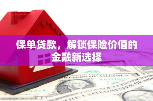 昭平保单贷款，解锁保险价值的金融新选择