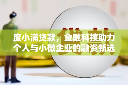 昭平度小满贷款，金融科技助力个人与小微企业的融资新选择