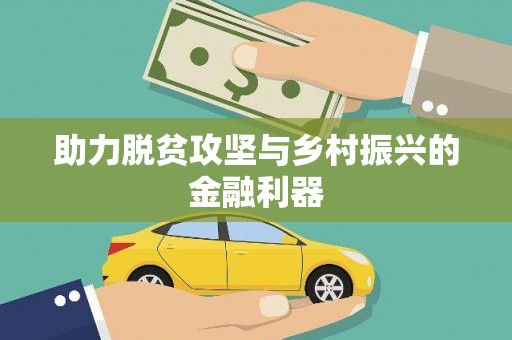 昭平助力脱贫攻坚与乡村振兴的金融利器