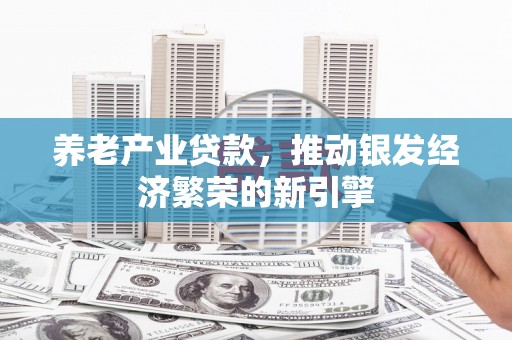 昭平养老产业贷款，推动银发经济繁荣的新引擎
