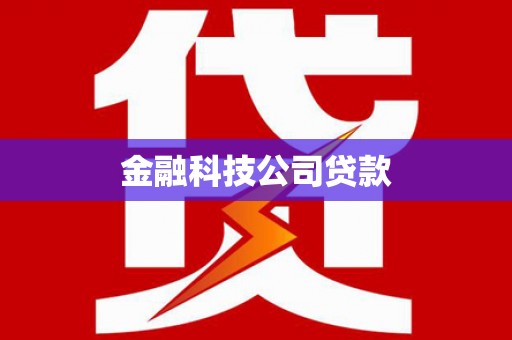 昭平金融科技公司贷款