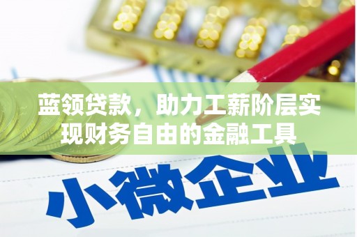 昭平蓝领贷款，助力工薪阶层实现财务自由的金融工具