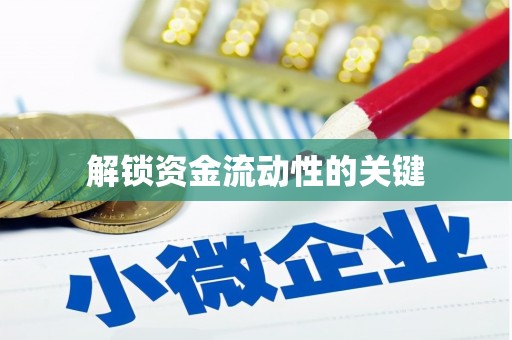 昭平解锁资金流动性的关键